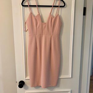Strappy Pink Bodycon Dress